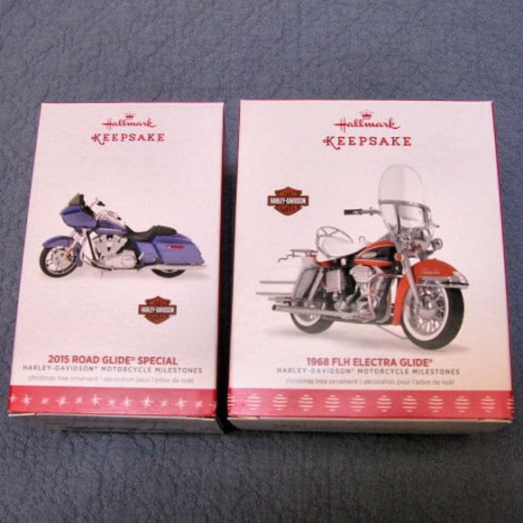 HARLEY-HALLMARK-COMPLETE SET 19 BIKE ORNAMENTS 1999-2017-EXCELLENT CONDITION! - Picture 8 of 11